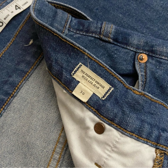 Madewell The Perfect Vintage Wide Leg Jean Blue - Picture 6 of 9